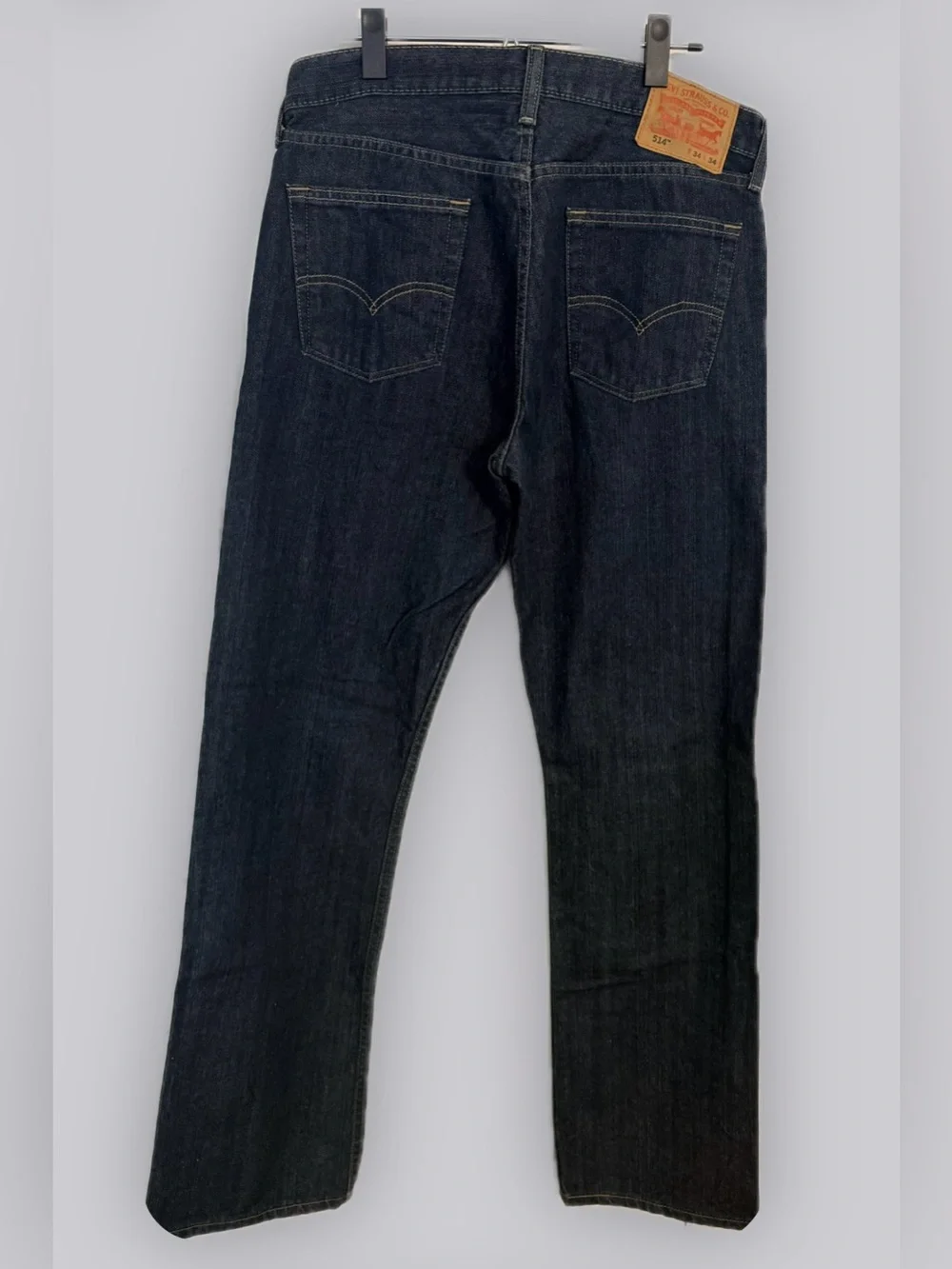 Levi’s 514 Straight Fit Men’s Jeans 34x34 Dark Wash 100% Cotton